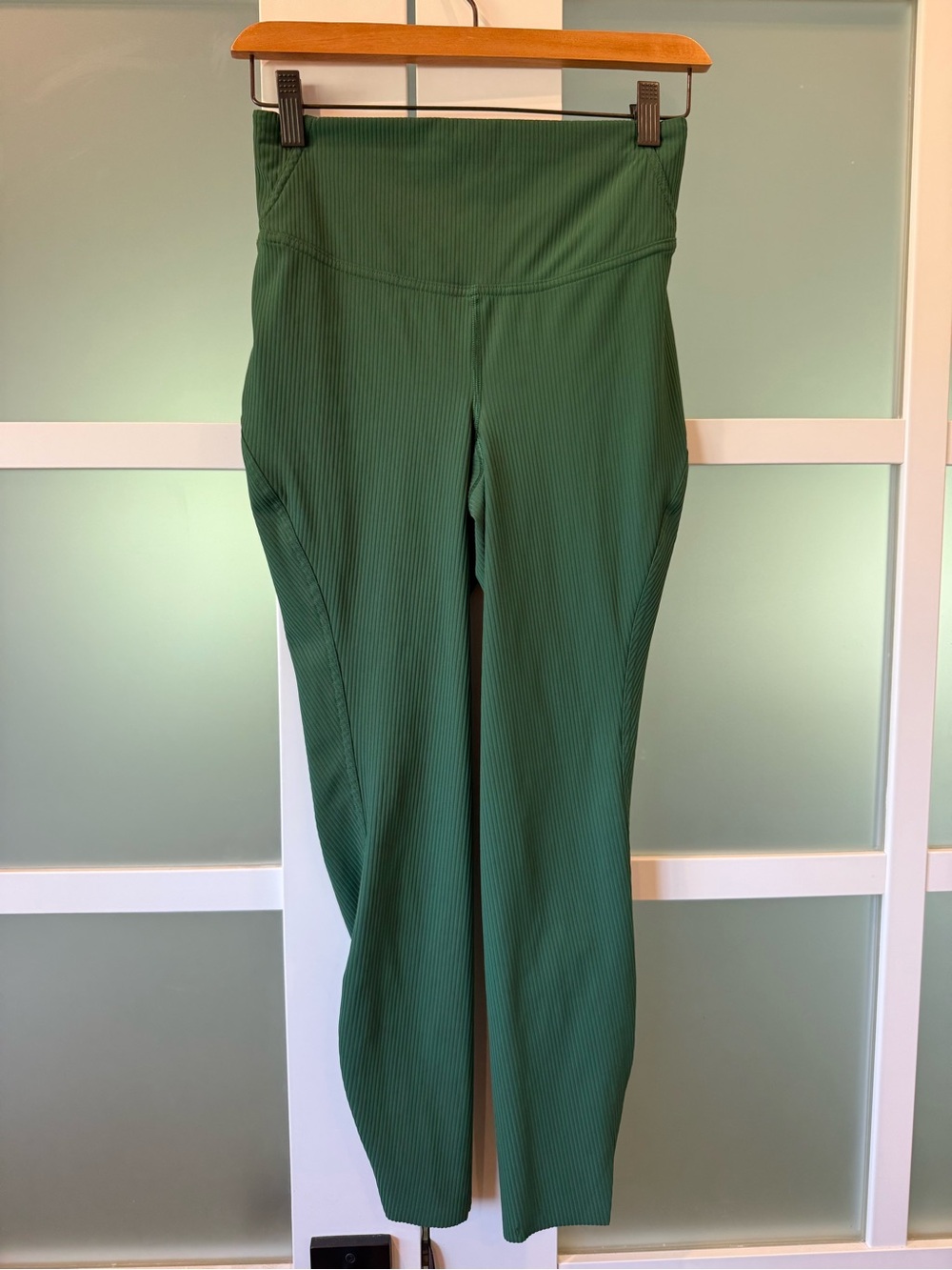 lululemon athletica Forest Green Ribbed High-Rise Leggings
